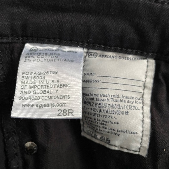 AG Denim The Harper Essential Straight in Black - Picture 4 of 7